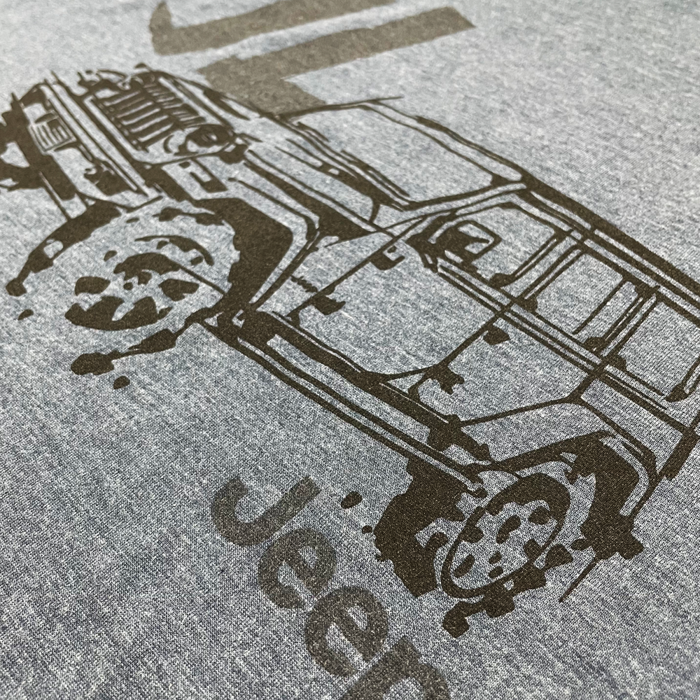 T-Shirt – Men’s Jeep® JL Wrangler LDD Series – Triblend Indigo Blue