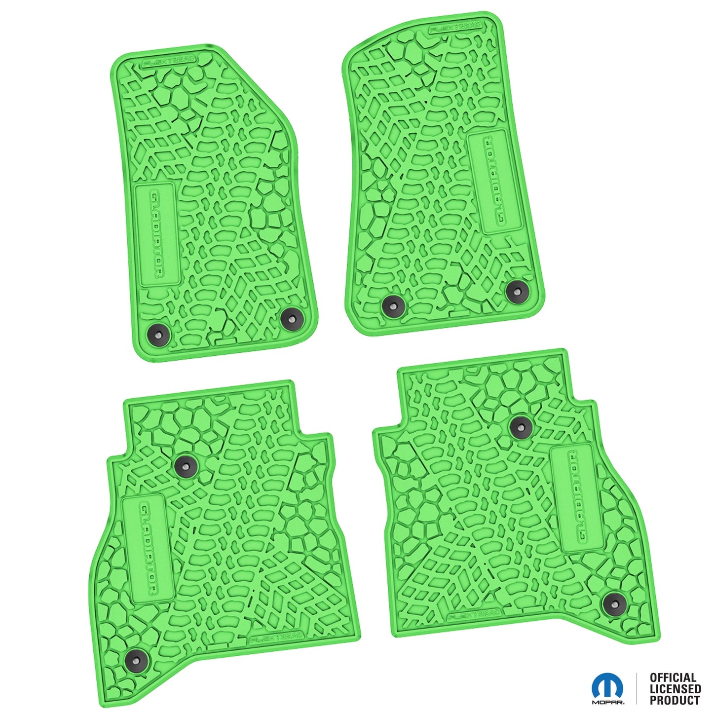 2020–2025 Jeep Gladiator Custom Floor Mats (4-Piece) w/ Gladiator Logo