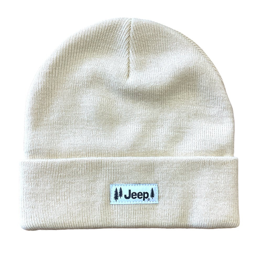 Jeep Pines Patch Flip Knit Beanie Hat