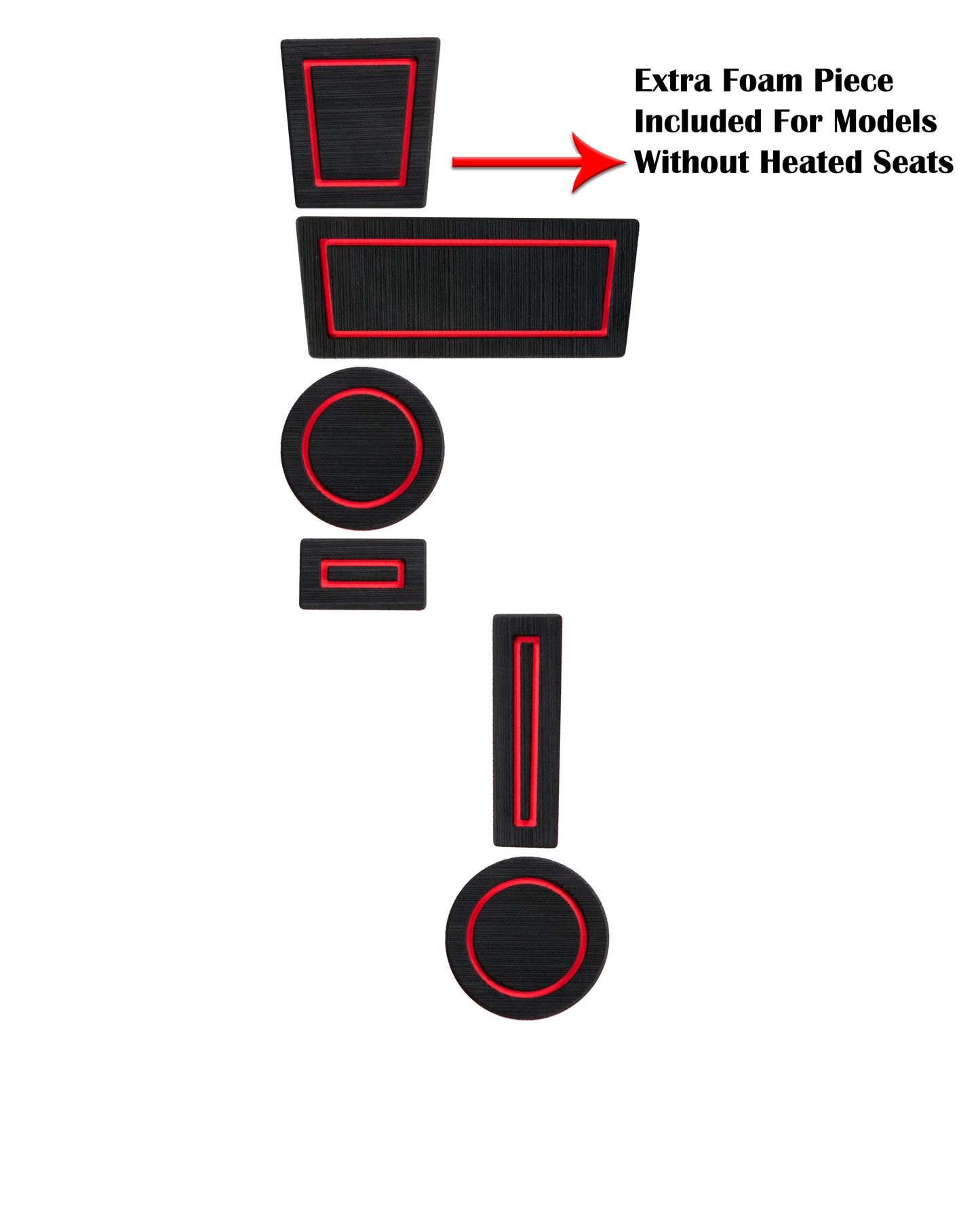 Custom Foam Cup Holder Inserts for Toyota 4Runner 2010–2024