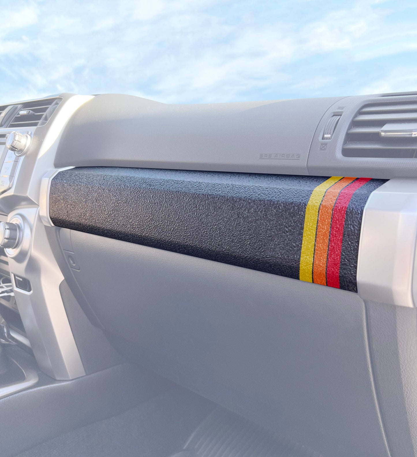2010–2024 Toyota 4Runner Textured Glove Box Bar Accent Overlay