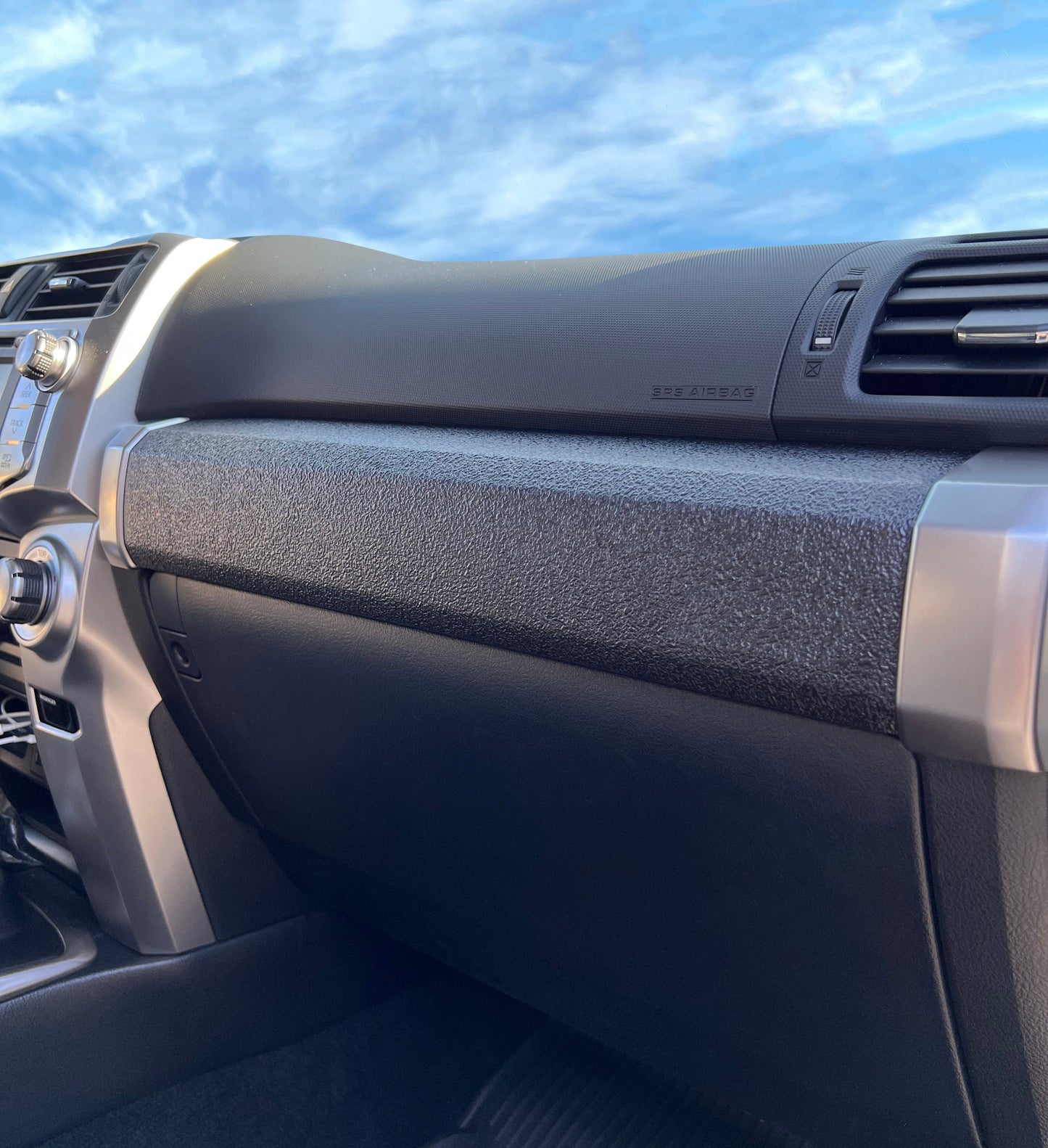2010–2024 Toyota 4Runner Textured Glove Box Bar Accent Overlay