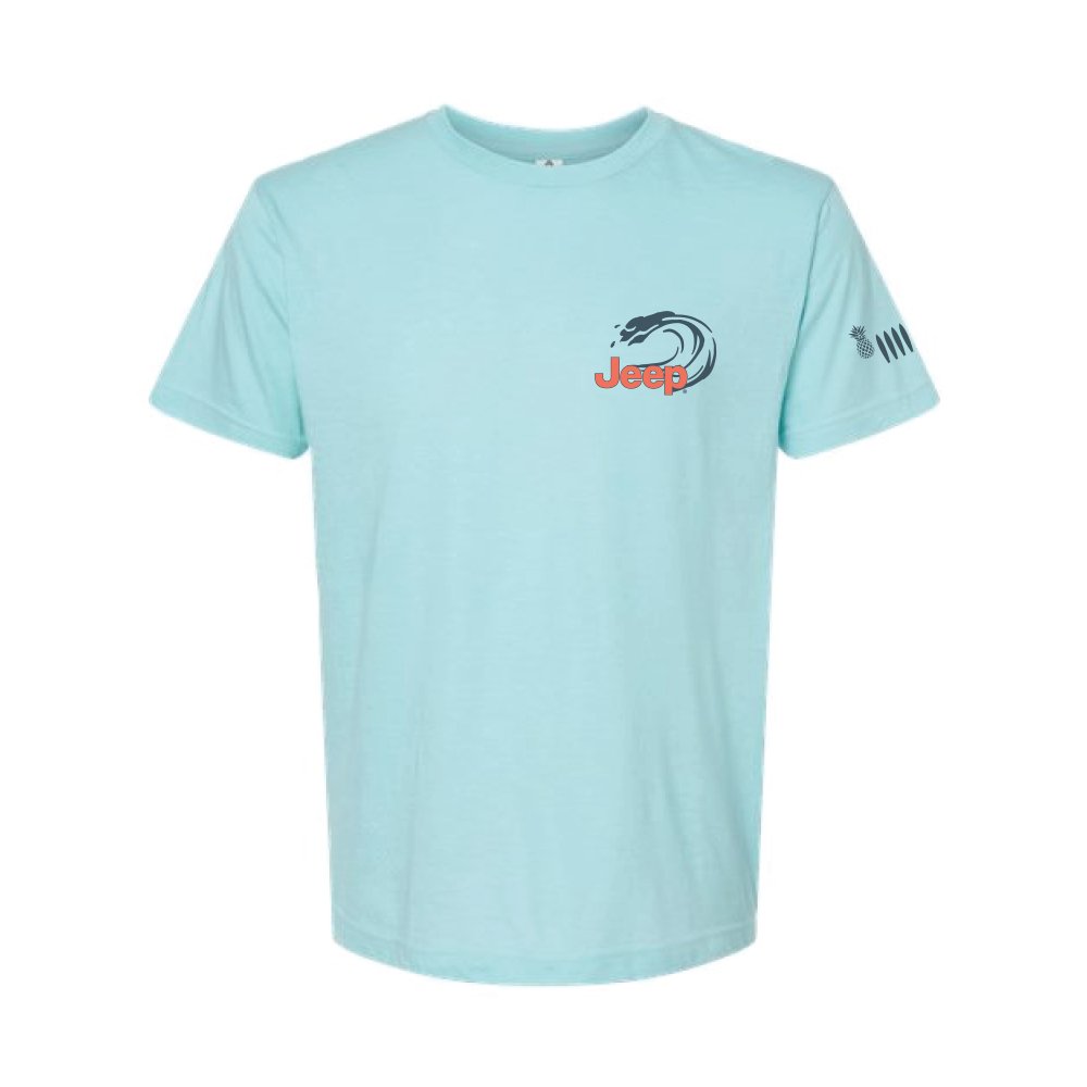 T-Shirt – Men’s Jeep® Wrangler Beachin’ Good Time – Ice Blue Heather