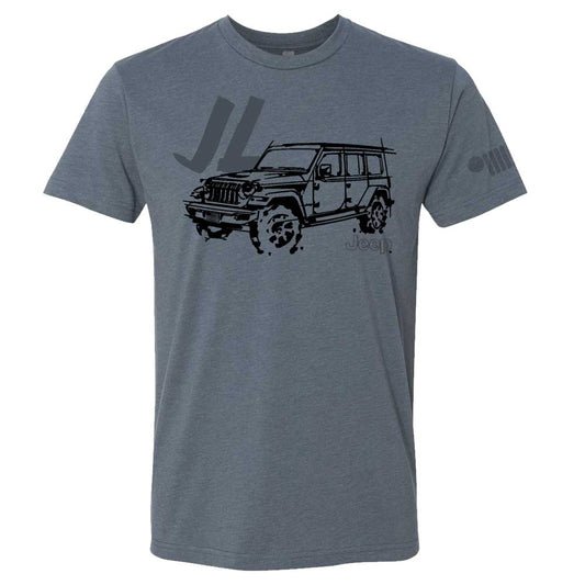 T-Shirt – Men’s Jeep® JL Wrangler LDD Series – Triblend Indigo Blue