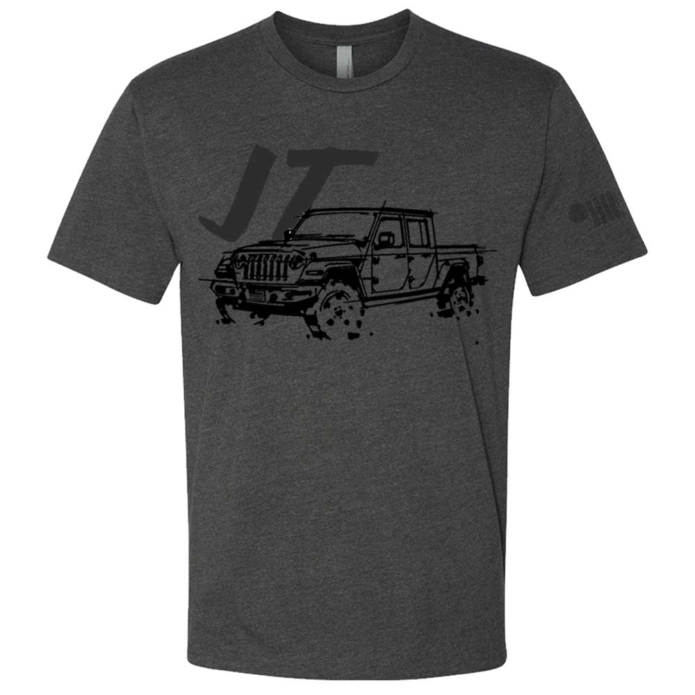 T-Shirt – Men’s Jeep® JT Gladiator LDD Series – Triblend Charcoal