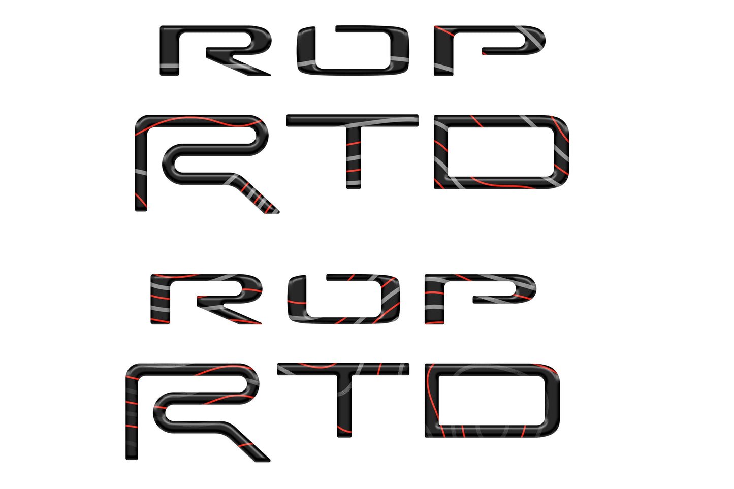 Custom Bed Side Letter Inserts – Toyota Tundra TRD Pro (2015–2021)