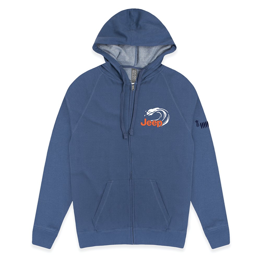 Hoodie – Men’s Jeep® Beachin’ Zip French Terry – Slate Blue