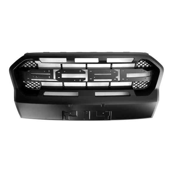 Aftermarket Raptor Style Matte Black Front Grille for Ford Ranger T8 Wildtrak 2019–2023