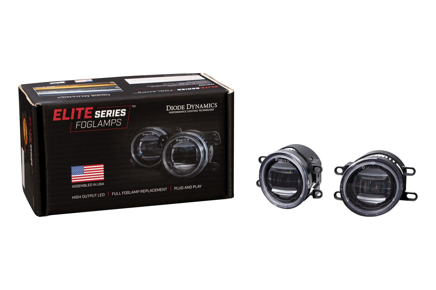 Elite Series LED Fog Lamps for 2012-2023 Toyota Tacoma – White or Yellow Output | Amber Backlight | SAE Legal | Plug & Play