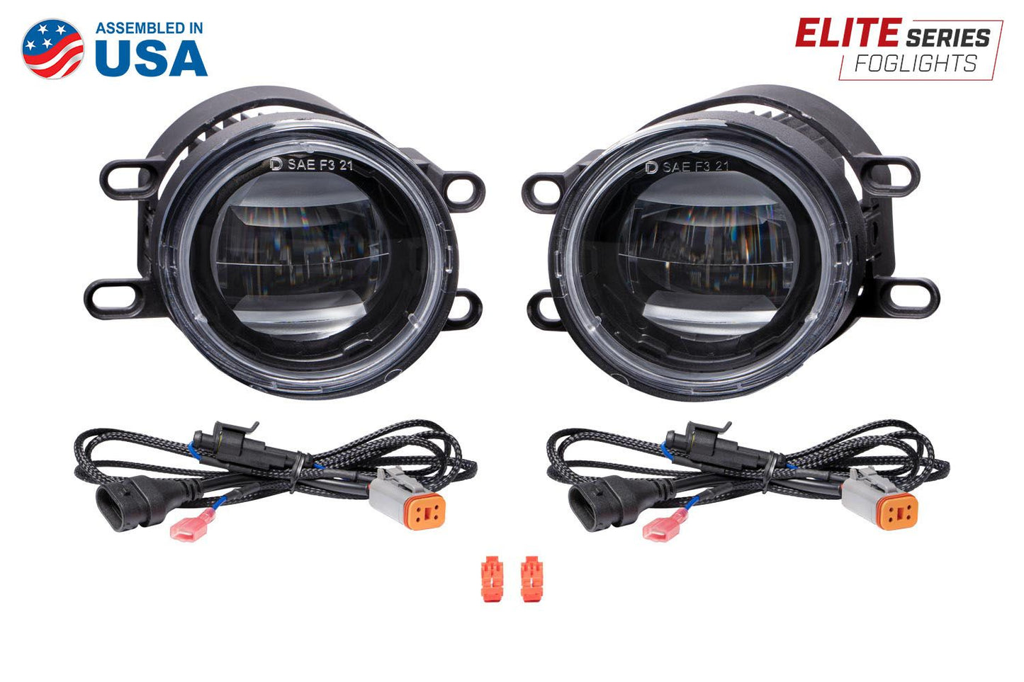 Elite Series LED Fog Lamps for 2012-2023 Toyota Tacoma – White or Yellow Output | Amber Backlight | SAE Legal | Plug & Play