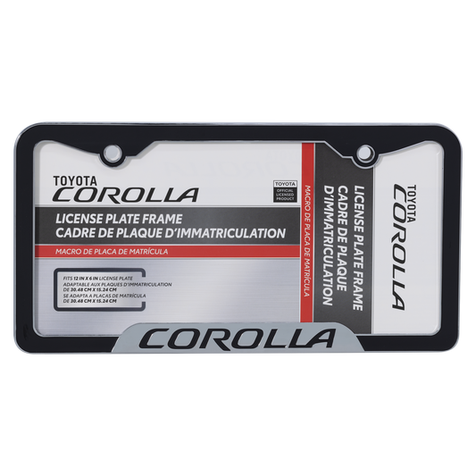 Toyota Corolla Black/Chrome Frame