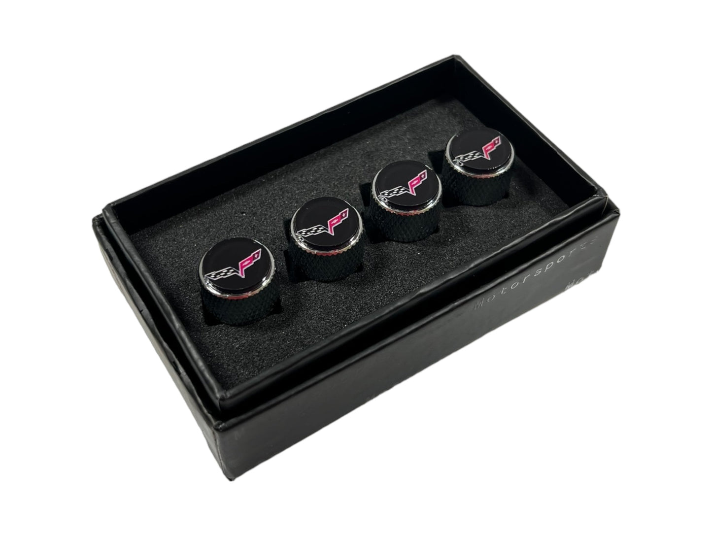 Chevrolet Corvette C6 Knurled Valve Stem Caps