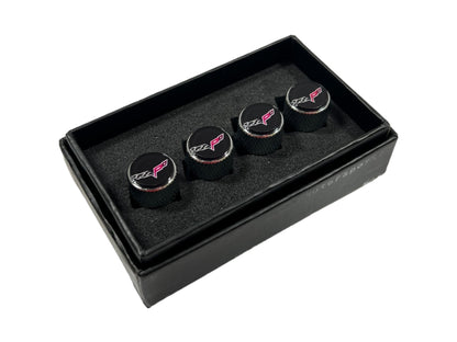 Chevrolet Corvette C6 Knurled Valve Stem Caps