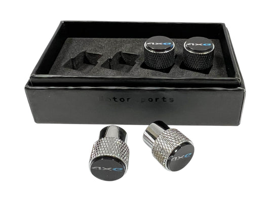 Jeep 4XE Chrome Knurled Valve Stem Caps