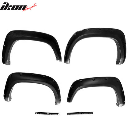 2016-2023 Toyota Tacoma Pocket Rivet Bolt Fender Flares Cover Black ABS