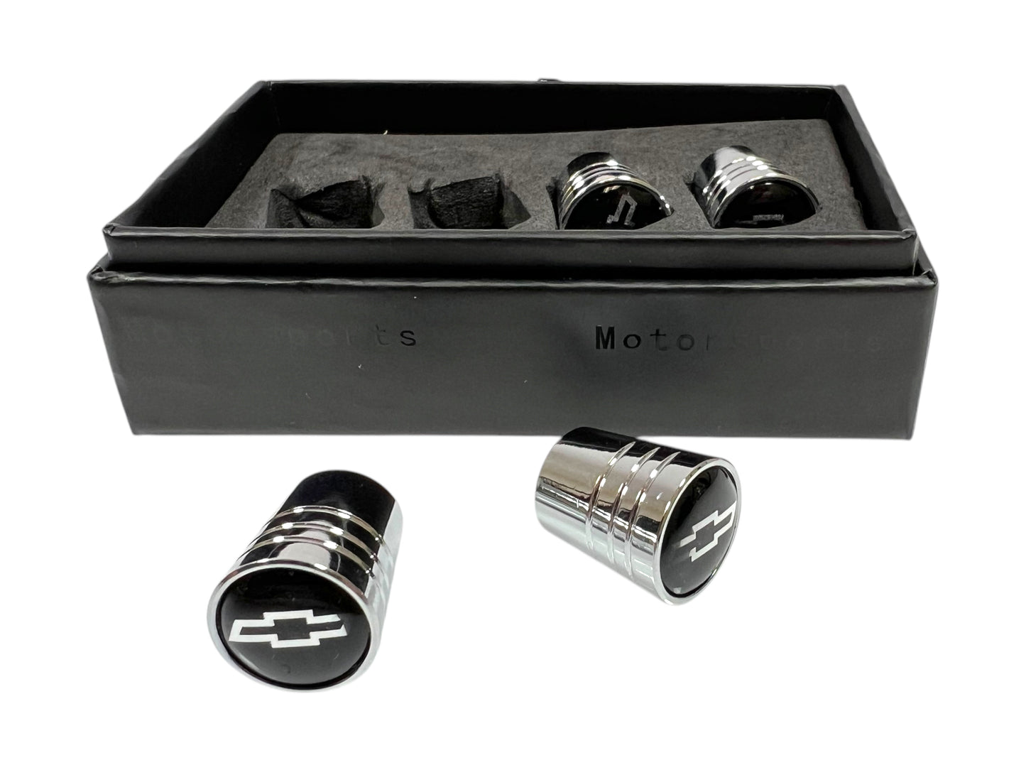 Chevrolet Chrome Tapered Valve Stem Caps