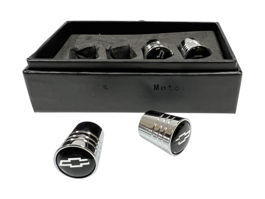 Chevrolet Chrome Tapered Valve Stem Caps