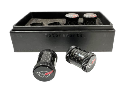 Chevrolet Corvette C5 Carbon Fiber Valve Stem Caps