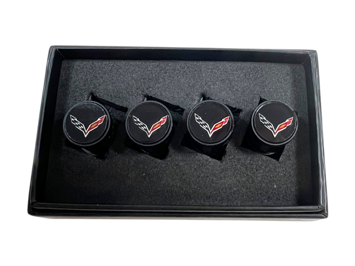 Chevrolet Corvette C7 Carbon Fiber Valve Stem Caps