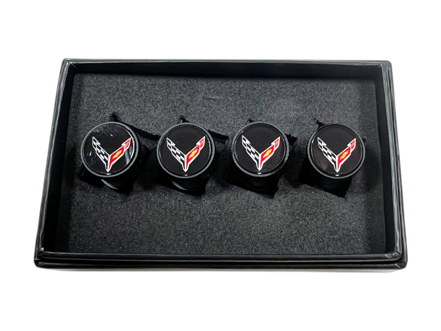 Chevrolet Corvette C8 Carbon Fiber Valve Stem Caps