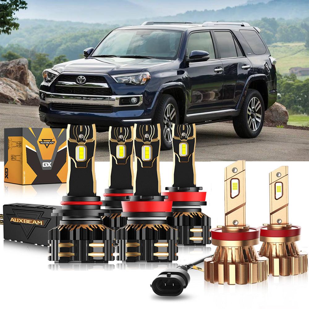 Complete LED Lighting Upgrade Kit for 2010-2020 Toyota 4Runner – Headlights, Fog, and Front LEDs