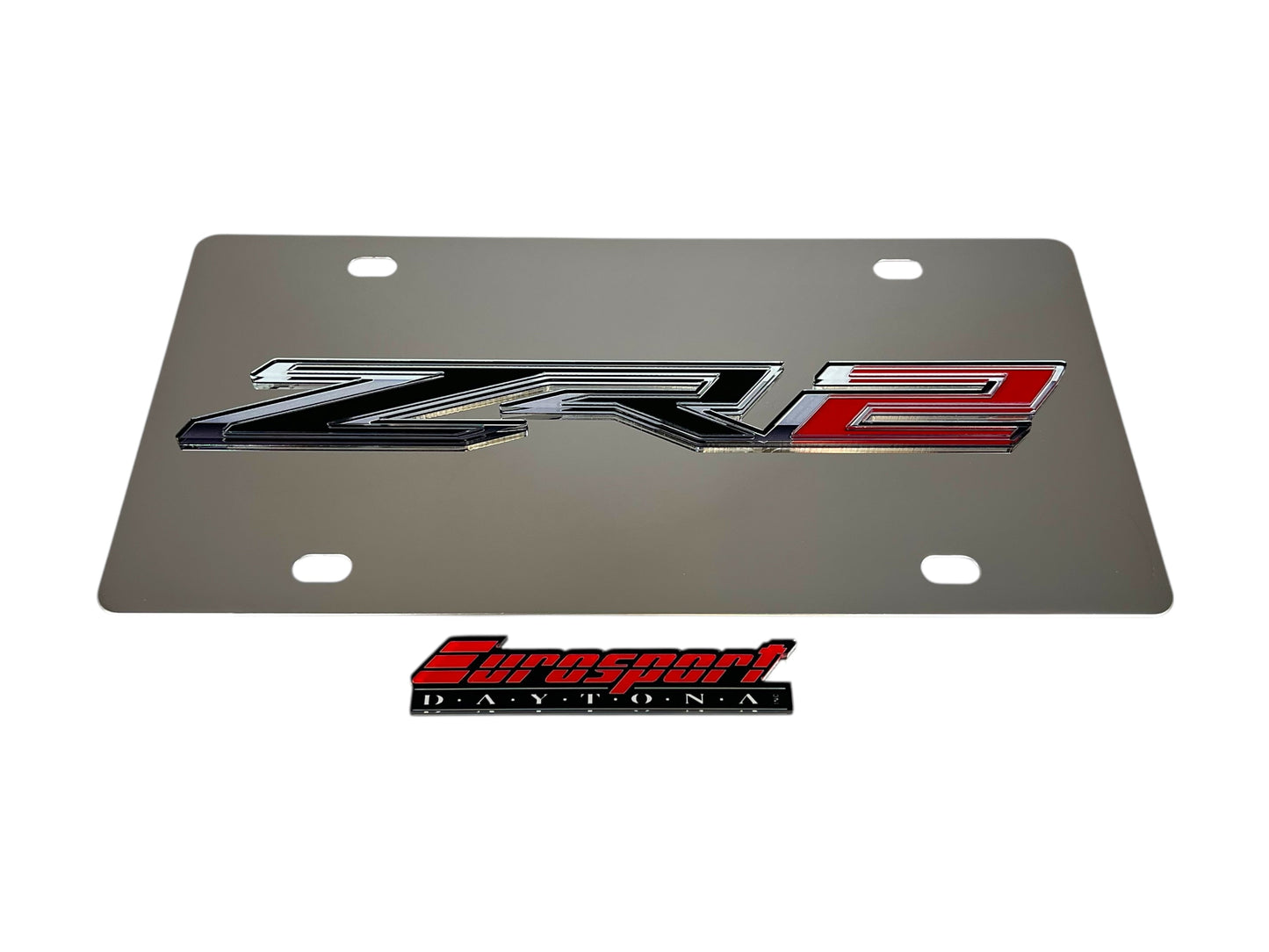 Chevrolet ZR2 Stainless Steel Front License Plate
