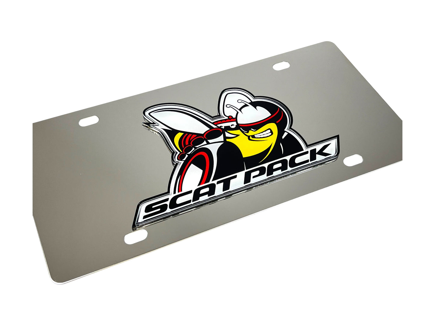 Dodge Scat Pack Stainless Steel License Plate – Performance Style