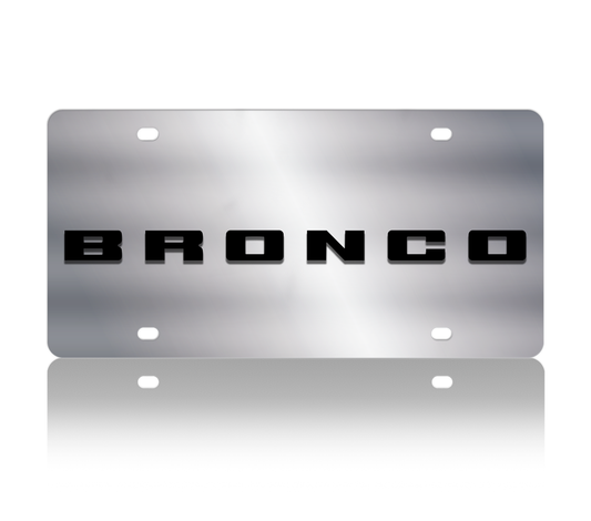 Ford Bronco Stainless Steel License Plate