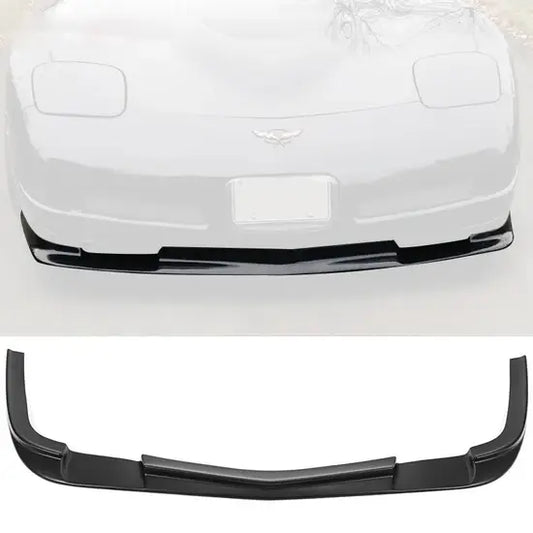 1997-2004 Chevy Corvette C5 ZR1 Style Unpainted Black Front Bumper Lip