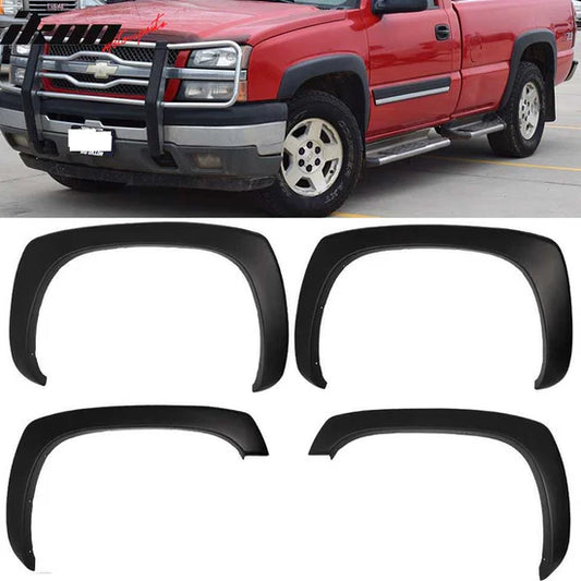 1999-2006 Chevy Silverado & GMC Sierra OE Style Fender Flares – Matte Black PP (Set of 4)