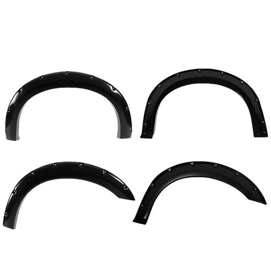 1999–2007 Ford F-250/F-350 Super Duty Pocket Style Fender Flares – Smooth Black (Set of 4)