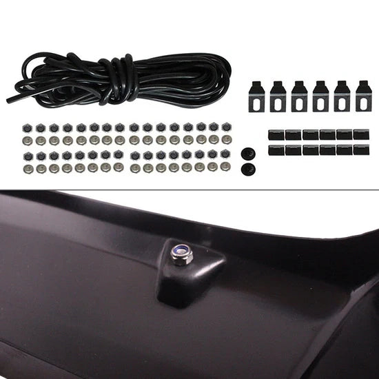 1999–2007 Ford F-250/F-350 Super Duty Pocket Style Fender Flares – Smooth Black (Set of 4)