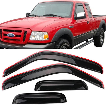 Window Visors for Ford Ranger 1999-2011 & Mazda B2500 1999-2000 Acrylic