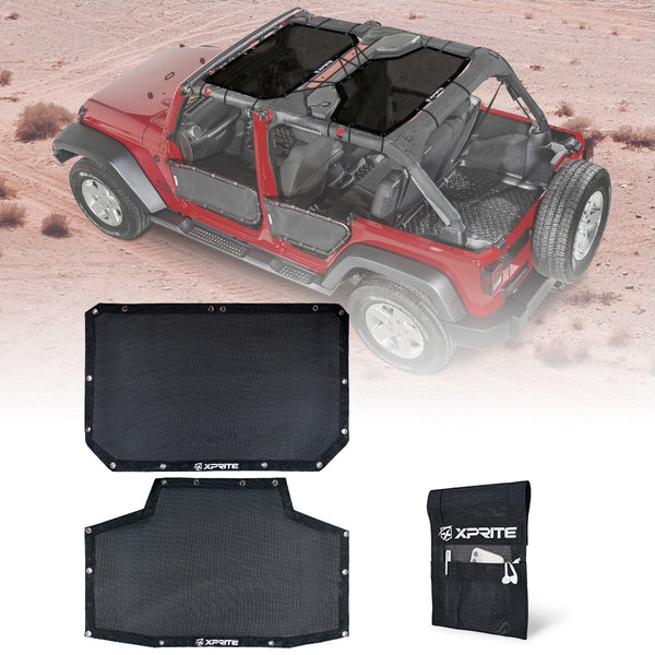 Sun Shade Cover for Jeep Wrangler JK Unlimited 4-Door 2007–2018