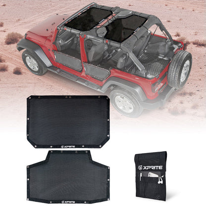 Sun Shade Cover for Jeep Wrangler JK Unlimited 4-Door 2007–2018
