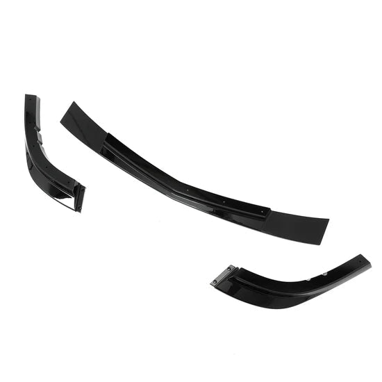 2006-2013 Chevy Corvette C6 Front Bumper Lip ZR1 Style 3PC Gloss Black