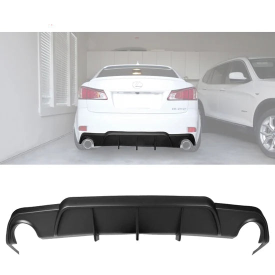 Rear Diffuser Bumper Lip Bodykit for Lexus IS 2006-2013 DMR Style Black PP