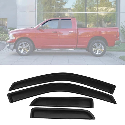 Window Visor for Dodge Ram 1500 Quad Cab Extended Pickup 2009-2024 Acrylic
