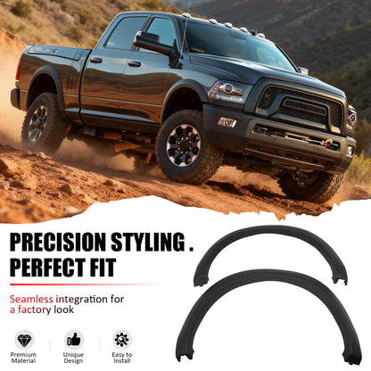 2010-2018 Dodge Ram 2500 3500 Unpainted PP Fender Flares 4PC