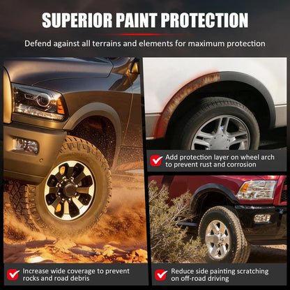 2010-2018 Dodge Ram 2500 3500 Unpainted PP Fender Flares 4PC