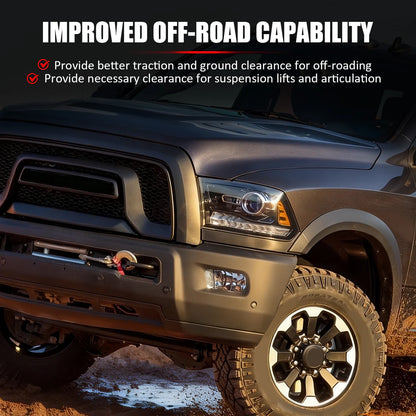 2010-2018 Dodge Ram 2500 3500 Unpainted PP Fender Flares 4PC