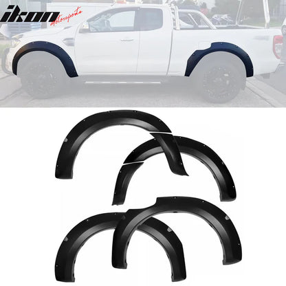 Wheel Fender Flares Cover for Ford Ranger T6 XL XLT 2011-2016 Pocket Style