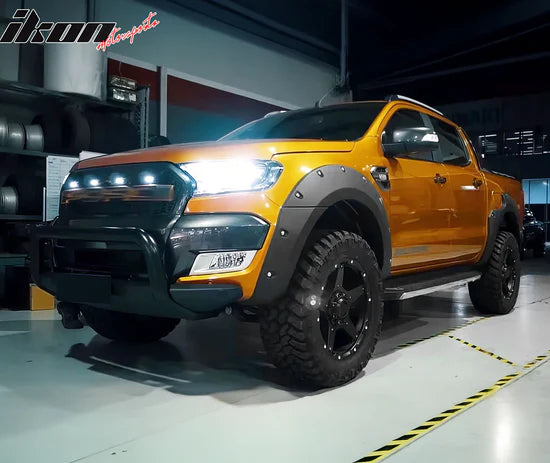 Wheel Fender Flares Cover for Ford Ranger T6 XL XLT 2011-2016 Pocket Style