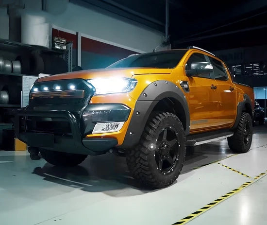2011–2016 Ford Ranger T6 XL/XLT Pocket Style Fender Flares (Set of 4)