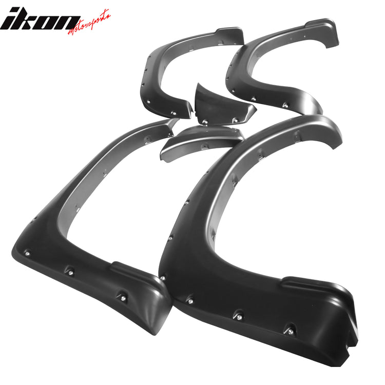 Fender Flares for Toyota Tacoma 2012-2015 Pocket Rivet Black PP 73.5" Bed