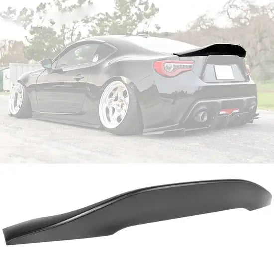 Trunk Spoiler for Scion FR-S 2013-2016 & Subaru BRZ 2013-2020 & Toyota 86 2017-2020 Duckbill L Style Unpainted Black ABS