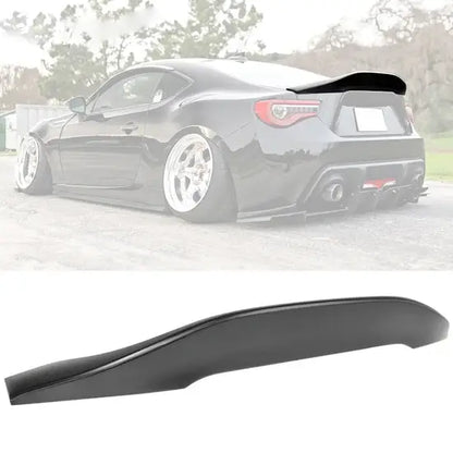 Trunk Spoiler for Scion FR-S 2013-2016 & Subaru BRZ 2013-2020 & Toyota 86 2017-2020 Duckbill L Style Unpainted Black ABS