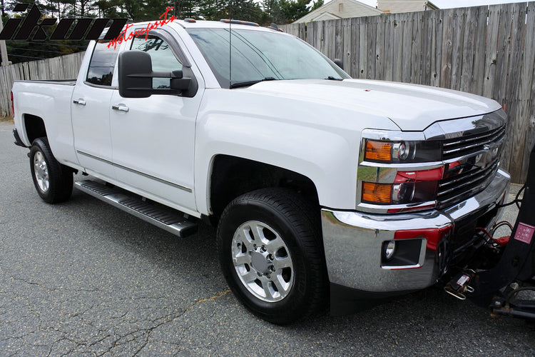 Window Visor for Chevy Silverado GMC Sierra Extended Cab 2014-2019 Tape on