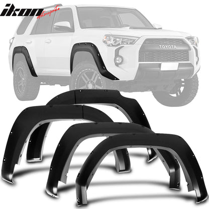 2014-2024 Toyota 4Runner Pocket Rivet Style Unpainted PP Fender Flares