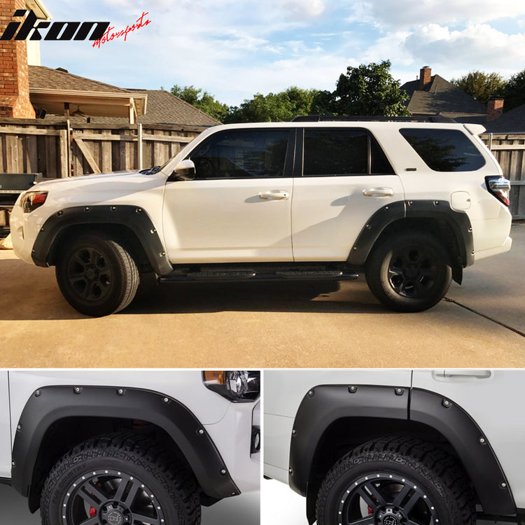 2014-2024 Toyota 4Runner Pocket Rivet Style Unpainted PP Fender Flares
